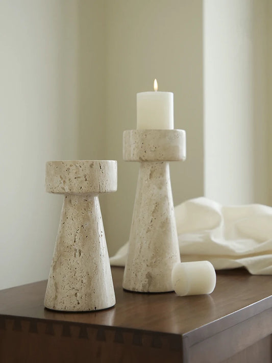 Marble candlestick